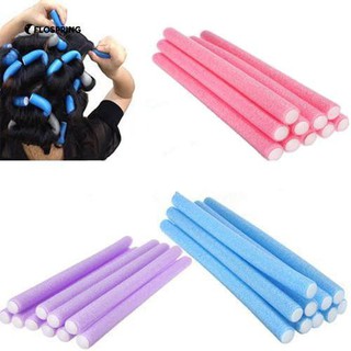 10 ชิ้น Curler Makers โฟม Bendy Twist Curls เครื่องมือ DIY จัดแต่งทรงผม Rollers ผม