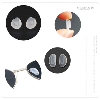 แป้นจมูกแว่นตา Silicone Nose Pad แป้นจมูกซิลิโคน แบบกด (Push-on) นิ่ม ใส่สบาย ลดการกดทับดั้งจมูก ป้องกันแว่นลื่นไหล