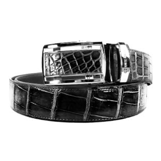 สินค้ามือ 2   1เส้น เข็ดขัดหนังจระเข้REALCrocodileLeather Belt And Buckle เข็มขัดหนังท้องจระเข้แท้100% ยาวตลอดเส้น52นิ้ว