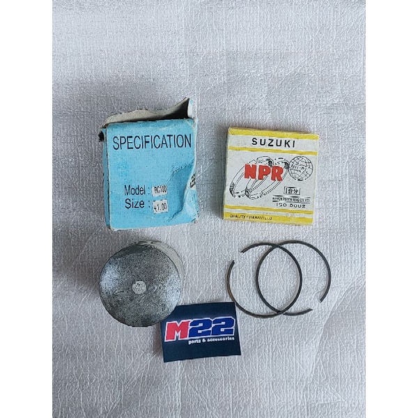 ลูกสูบและแหวนลูกสูบ suzuki rc 100 rc100 os oversize 1.00 100 os100 os1.00
