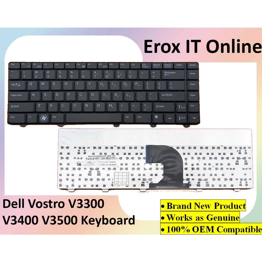 Dell Vostro 3300 3400 3500 V3300 V3400 V3500 V3700 0YHGG NHN6P Y5VW1 แป้นพิมพ์แล็ปท็อป