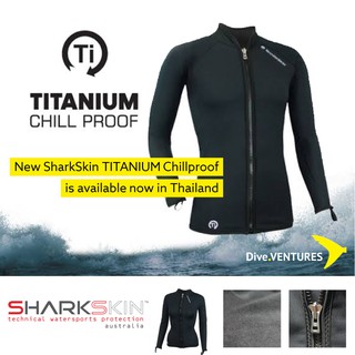 Sharkskin Titanium Chillproof Long Sleeve Full Zip Male | Shopee 