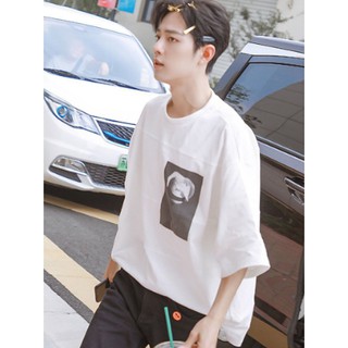 พร้อมส่ง -เสื้อยืด oversize แบบเซียวจ้าน xiaozhan