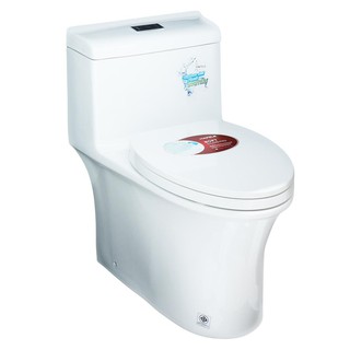 สุขภัณฑ์ 1 ชิ้น HAFELE 495.61.423 3/6L สีขาว สุขภัณฑ์ชักโครก 1-PIECE TOILET HAFELE 495.61.423 3/6L WHITE สุขภัณฑ์ ห้องน้