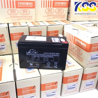 08.08 SYNDOME Battery 7Ah 12V แบต UPS, แบตเตอรี่เครื่องสำรองไฟ รับประกันศูนย์ไทย 1 ปีเต็ม ออกใบกำกับภาษีได้