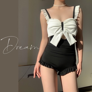 BBB Summer New Swimsuit for Women Hot Spring Suitable Conservative One-piece Korean INS Sexy Swimsuit