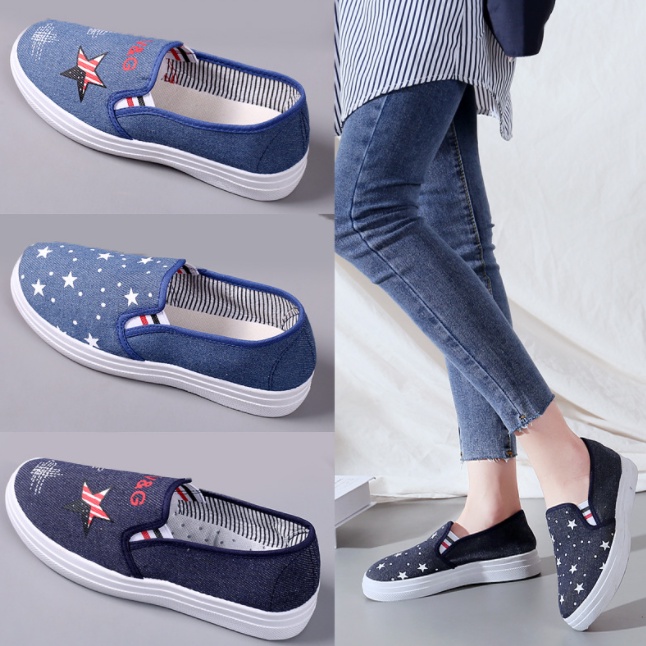 Comfort Canvas Jean Star รองเท้าผู้หญิง SP20