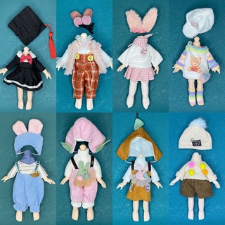 Ob11 Baby Clothes 8 Points 12 Points Bjd-gsc Dress Up Suit 16-17 Cm Barbie Doll Plush Suit Skirt