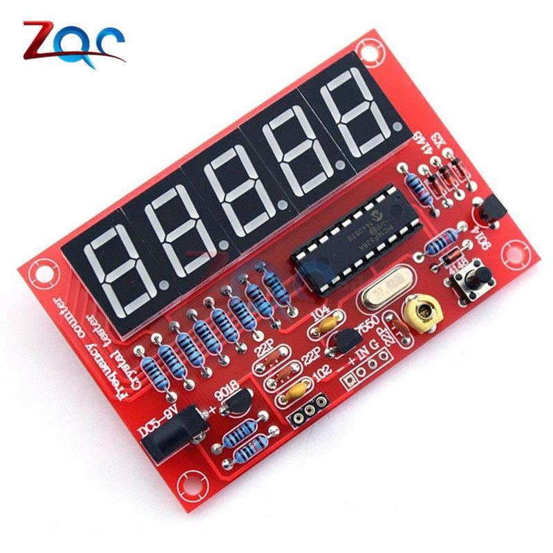 diy rf 1 hz - 50 mhz คริสตัล oscillator อุปกรณ์มิเตอร์ดิจิตอลมีไฟ led สําหรับใช้ในการทดสอบความถี่