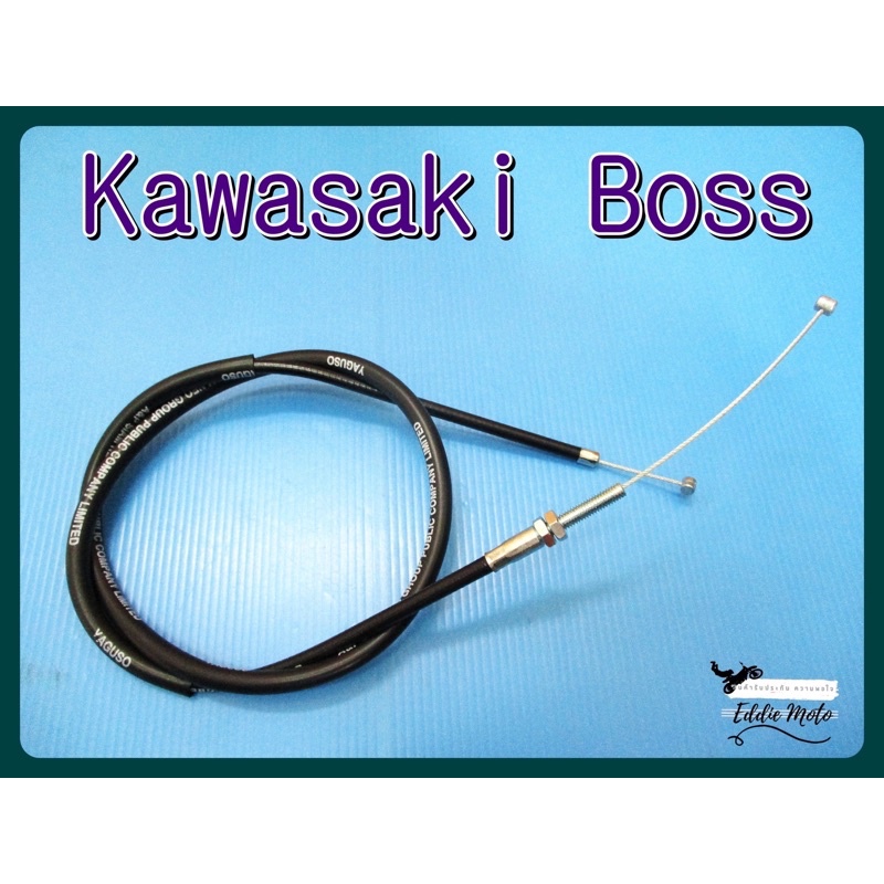 THROTTLE CABLE SET (104 cm) Fit For KAWASAKI BOSS // สายเร่งชุด ชุดสายคันเร่ง "สีดำ"