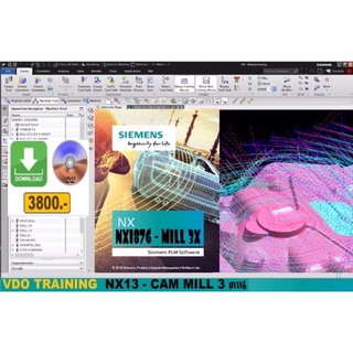 VDO CADCAM TRAINING NX1876 (NX13) -CAM MILL3 Axis cdtrainning cadcamcncmoldthai