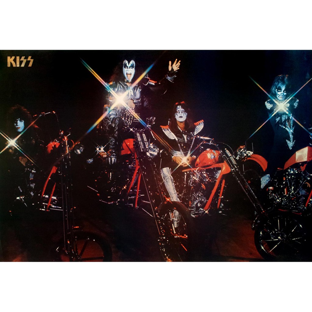 โปสเตอร์ รูปถ่าย วง ดนตรี เฮฟวีเมทัล KISS (1973-Now) POSTER 21”x31” Inch American Heavy Metal Hard R