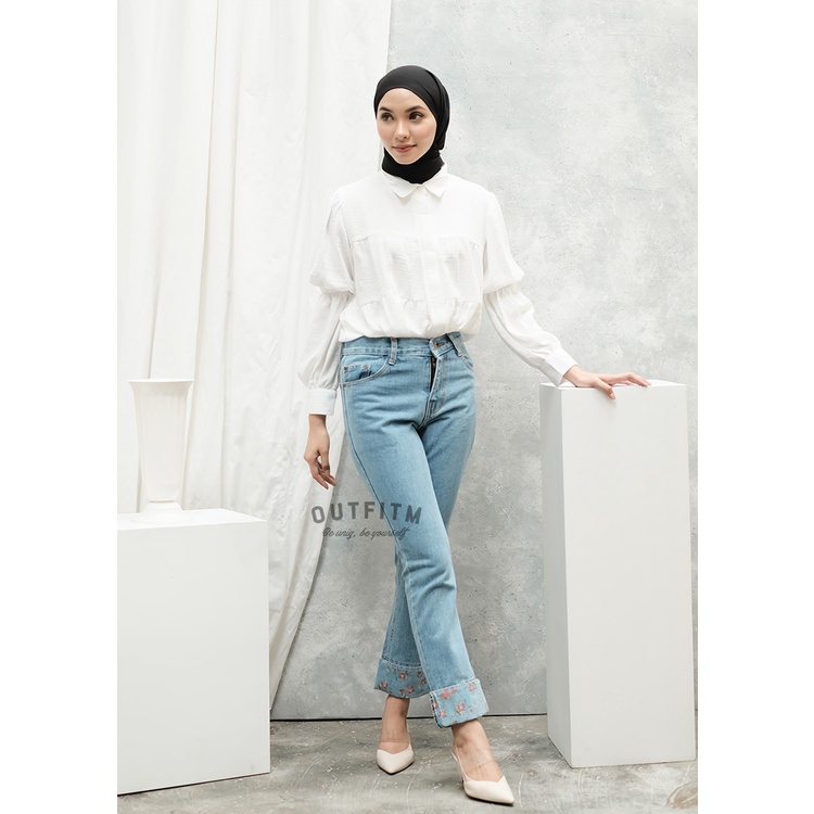 Outfitm Kiyomi Boyfriend Jeans - กางเกงยีนส์เอวสูง