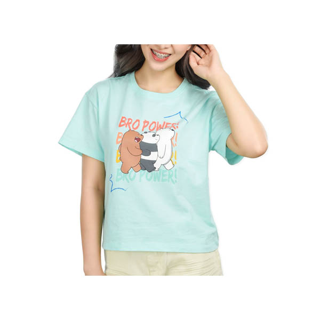 Ten&Co T-Shirt Crop เสื้อยืดครอปสั้น ลาย We BARE BEARS BBTF201004