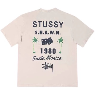 STUSSY เสื้อยืดแขนสั้น ทรงหลวม ขนาดใหญ่ สไตล์สตรีท สําหรับผู้ชาย และผู้หญิง