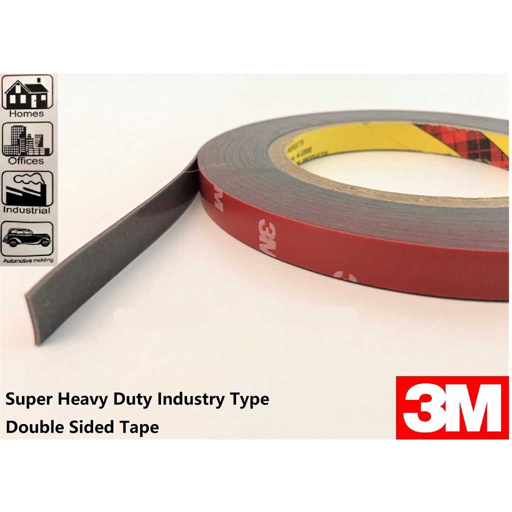 เทปสองหน้า 3M (สีเทา) 10mmx10yards