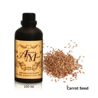 Aroma&amp;More  CARROT Seed Essential Oil 100% ,น้ำมันหอมระเหยเมล็ดแครอท 100%, India 100ML