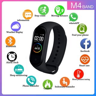 M4 สามรถโทรและรับสายได้ นาฬิกาอัจฉริยะ Smart watch Wristband นาฬิกาวัดหัวใจ นาฬิกาออกกำลังกาย สายรัดข้อมืออัจฉริยะ