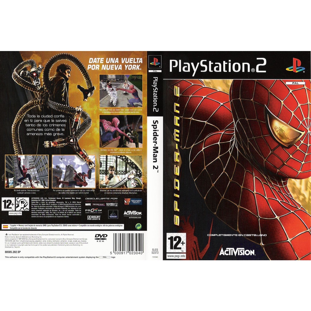 แผ่นเกมส์ PS2 Spider-Man 2   คุณภาพ ส่งไว (DVD)
