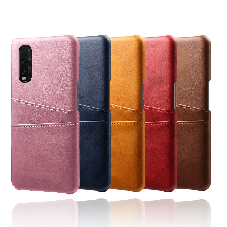 OPPO Find X2 X2 Pro Luxury Retro PU Leather Card Pocket Slots Wallet Shockproof Case Cover