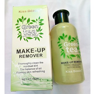 น้ำยาล้างเครื่องสำอาง Kiss Beauty Green Tea 150 มล