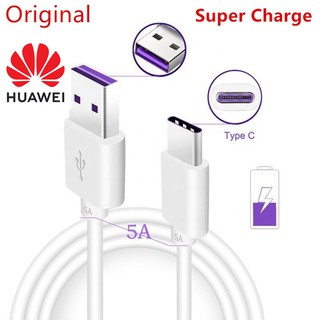 สายชาร์จ Huawei Type C Super Charge 5A ใช้ได้หลายรุ่น เช่น NOVA7I,7SE/P450/P30/P20/P10/P40 สายชาร์จศูนย์แท้ .