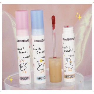 เซ็ตลิป 3 แท่ง ลิปเป็ด QUACK QUACK!! KISS BEAUTY LIPGLOSS #71481-03