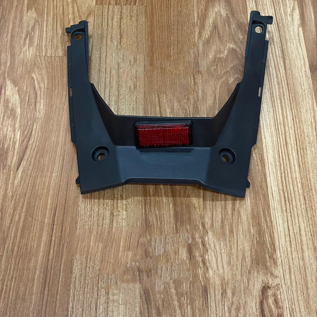 Wave 125 i ปลาวาฬ 2012 ฝาปิดท้ายเบาะล่าง+ทับทิม สีดำด้าน