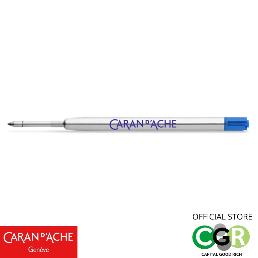 ไส้เจล CARAN D'ACHE สีน้ำเงิน ใช้ได้เฉพาะกับ ปากกาโรลเลอร์ แบบกด เท่านั้น