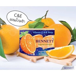 สบู่เบนเนท สีส้ม แพ็ค 12 ก้อน Bennett Vitamin C & Eของแท้