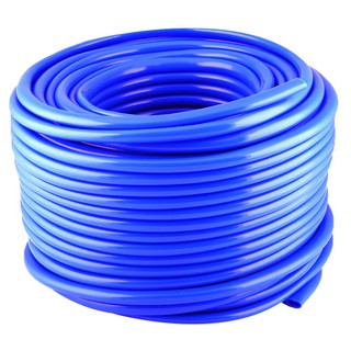 Watering hose PVC HOSE SPRING 5/8"X100M BLUE Watering equipment Garden decoration accessories สายยางรดน้ำ สายยางม้วนทึบ