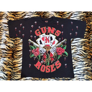 GUNS N ROSES©1991 OVER PRINT OVP เสื้อวง เสื้อทัวร์กันแอนโรส