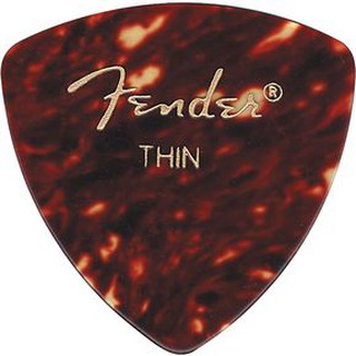 ปิ๊ก Fender ทรงสามหลี่ยม THIN สีกระน้ำตาล ราคา/อัน