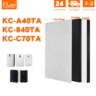 Mennlooo  for Sharp air purifier hepa filter FZ-A40HFE แผ่นกรอง sharp KC-A40TA, KC-840TA, KC-C70TAไส้กรอง