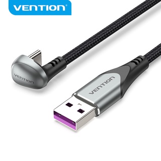 VENTION สายเคเบิ้ล U Shaped Usb C 66W ชาร์จอย่างรวดเร็ว 480Mbps สําหรับ Huawei Xiaomi COH