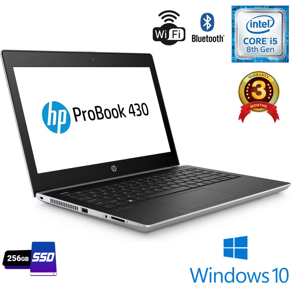เครื่อง Notebook โน๊ตบุ๊ค HP PROBOOK 430 G5 14 นิ้ว (SSD) Core i5-8250U Windows 10 แท้ สภาพดี สเปคแรงเร็ว ราคาถูก