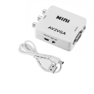 mini av to vga hd rca cvbs อะแดปเตอร์แปลงวิดีโอแบบพกพา