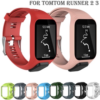 สายนาฬิกาข้อมือซิลิโคนสําหรับ Tomtom Runner 2 3 Spark Cardio Music Adventurer Golfer 2