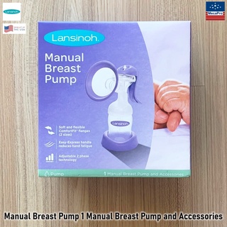 Lansinoh® Manual Breast Pump 1 Manual Breast Pump and Accessories เครื่องปั๊มนมแบบใช้มือสำหรับคุณแม่ เครื่องปั๊มนมแม่