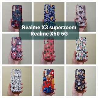 เคสแข็ง Realme X3 superzoom / X50 5G เคสไม่คลุมรอบนะคะ เปิดบน เปิดล่าง (ตอนกดสั่งซื้อ จะมีลายให้เลือกก่อนชำระเงินค่ะ)