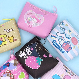 กระเป๋าใส่เหรียญ พวงกุญแจ รูปการ์ตูน Sanrio mymelody Kuromi Cinnamoroll แบบสร้างสรรค์ สําหรับเด็ก