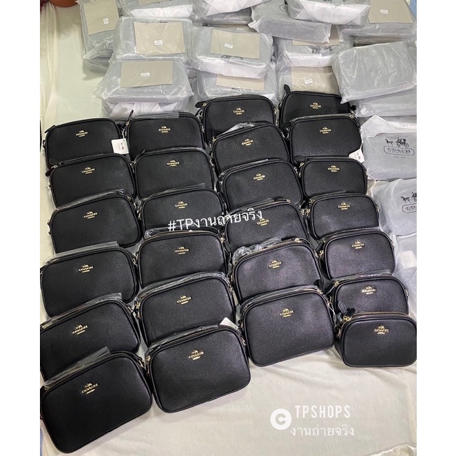 หนังแท้💯🎖CROSSBODY 2 zip สะพายข้าง2ซิป C Coach ทรงกล่อง โค้ช2ซิป กระเป๋าโค้ช รหัส T2