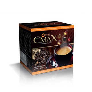 S.O.M. C Max Coffee กาแฟ ซีแมคซ์ กาแฟผสมถั่งเช่าและโสมสกัด (12ซอง)