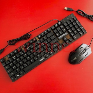 GS คีบอร์ดเกมมิ่ง เมาส์เกมมิ่ง SIGNO Keyboard KB-712 / KB-712+GM-112 /Nubwo NK-36 / Gearmaster GMK-712 RxKH