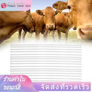 ♣【ราคาถูกคุณภาพดี】20Pcs Farm Animals Cattle Artificial Insemination Tube Livestock Equipment 45cm