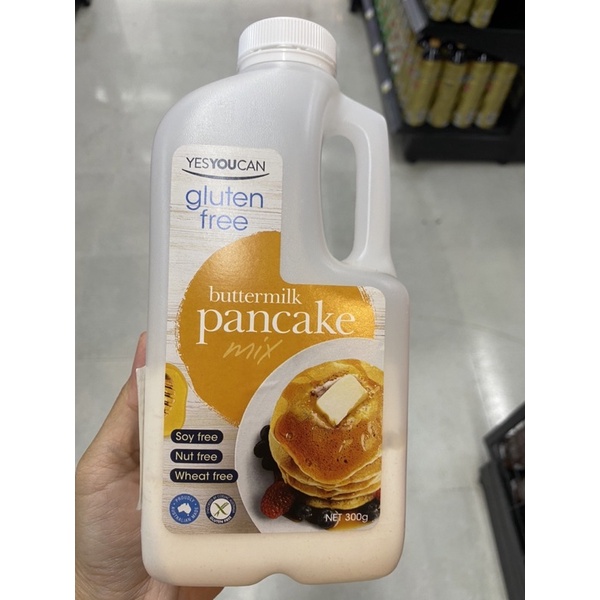 แป้งสำเร็จรูป สำหรับทำ แพนเค้ก ตรา เยสยูแคน 300g. Gluten Free Buttermilk Pancake Mix ( Yes You Can B