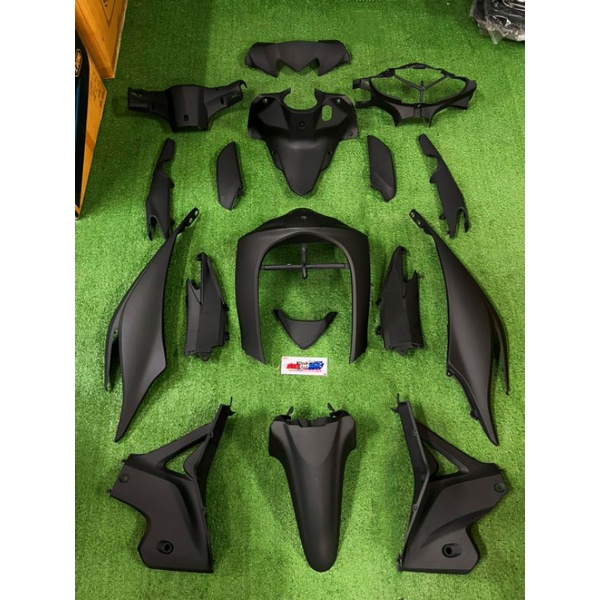 ชุดเฟรม 17 ชิ้น Wave110i 2011-2018 wave110i new ชุดสีดำด้าน เวฟ110i (สั่งได้ครั่งละไม่เกิน2ชุด) ชุดสี แถม สติ๊กเกอร์
