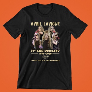 เสื้อยืดพิมพ์ลายเสื้อยืดเสื้อยืดลําลอง แขนสั้น คอกลม ลายวันวาเลนไทน์ Avril Lavigne 21 Anniversary 1999 2022 thank you th