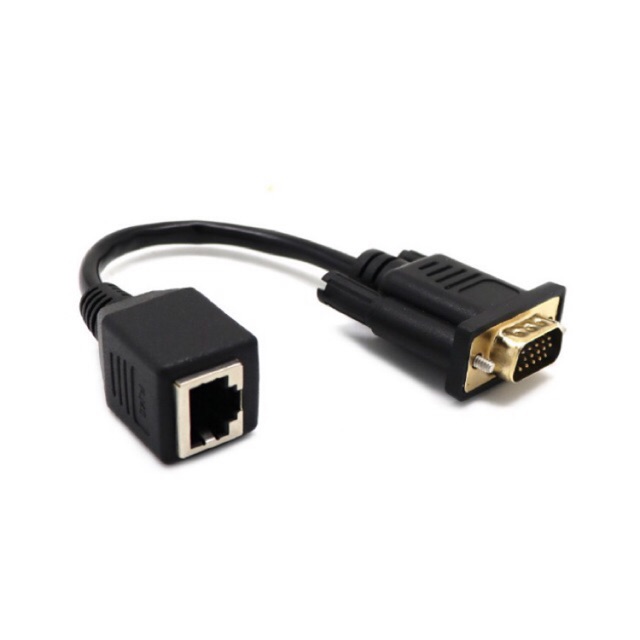 ตัวเพิ่มความยาวสาย VGA แปลง VGA เป็นสาย LAN VGA to LAN VGA to RJ45