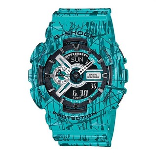 Casio G-Shock นาฬิกาข้อมือผู้ชาย สีฟ้า สายเรซิ่น รุ่น GA-110SL-3A